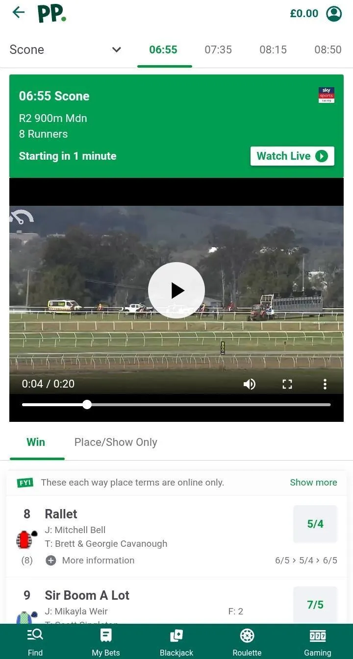 Free horse racing live streams at paddy power