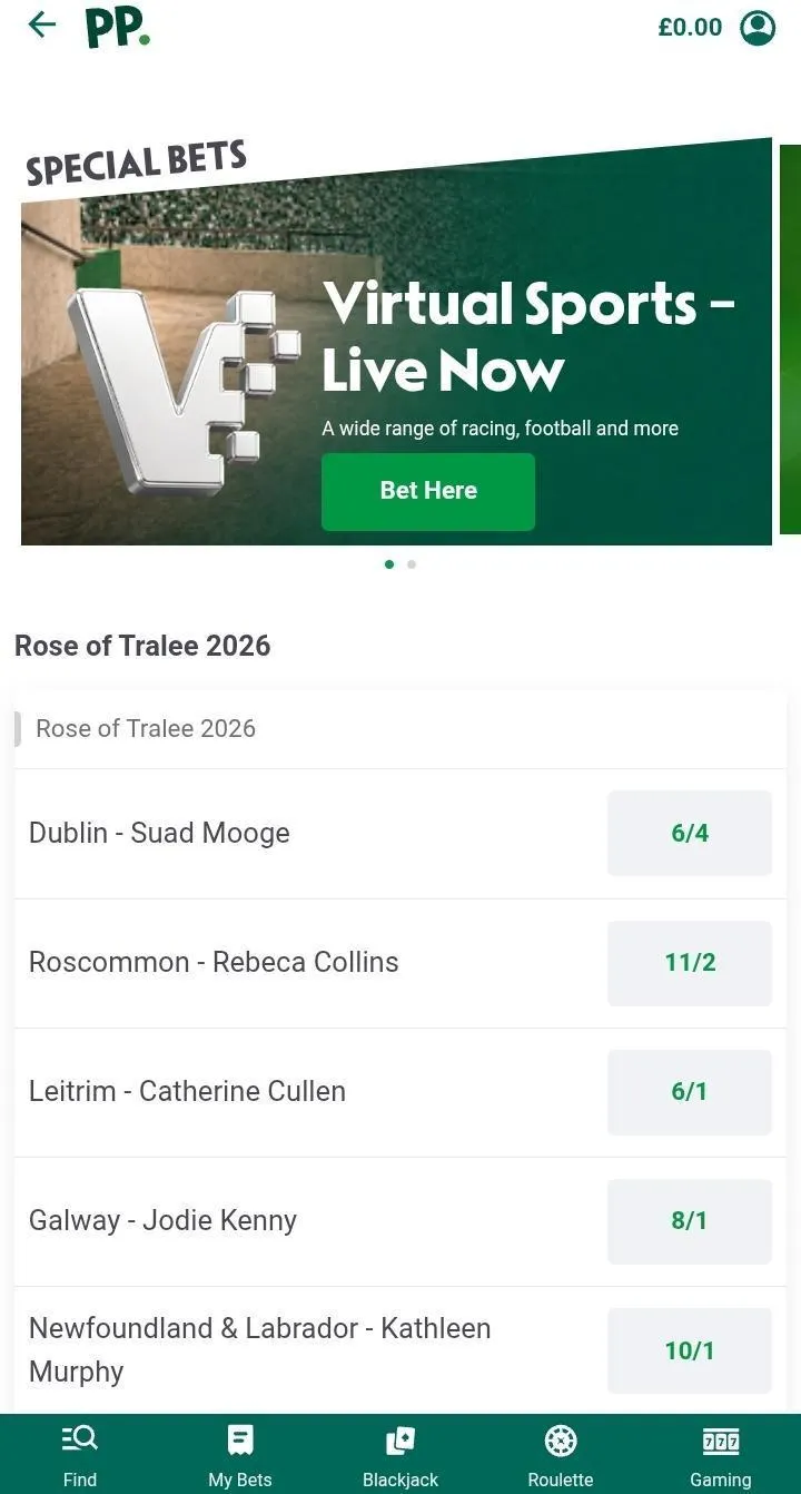 paddy power special bets